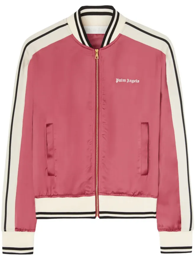 Palm Angels Palm Angels ロゴプリント ボンバー ジャケット - ピンクの商品画像