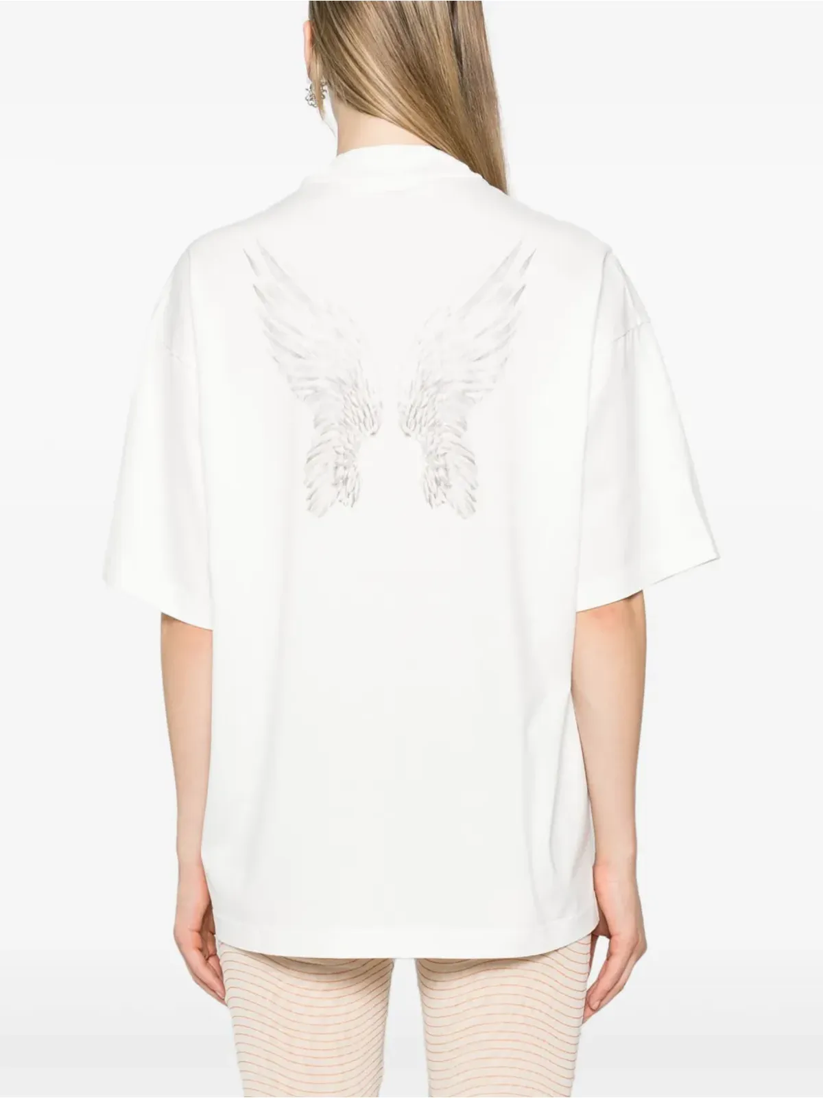 Palm Angels 翼プリント Tシャツ - ホワイト - 画像4