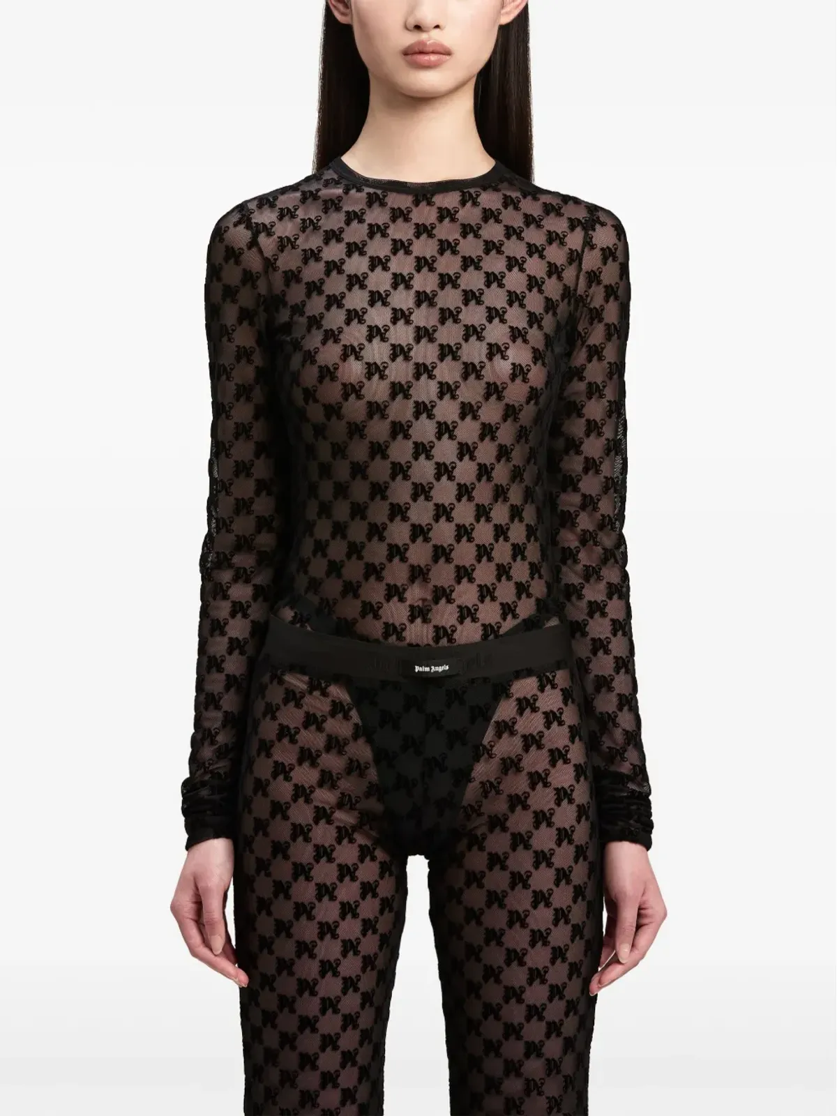 Palm Angels モノグラム柄のトップス - 画像3