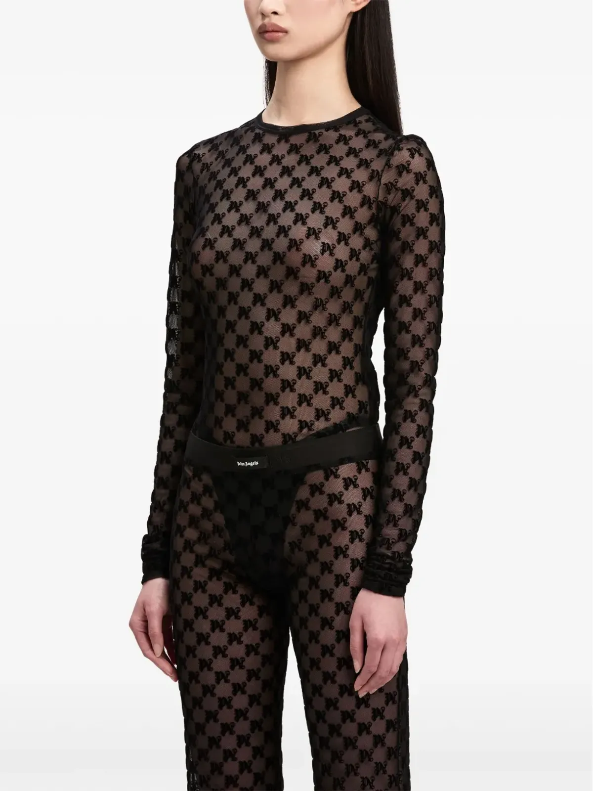Palm Angels モノグラム柄のトップス - 画像4