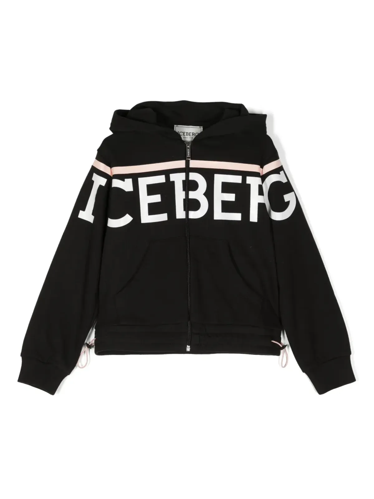 Iceberg Kids ロゴプリント ジップアップ フーディー - 画像1