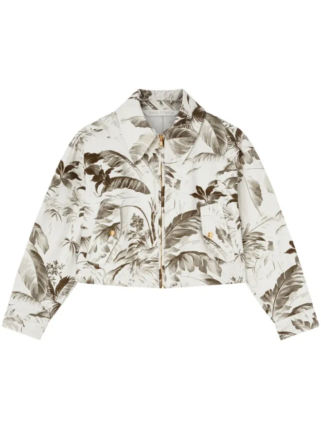 Palm Angels Palm Angels パームツリー柄デニムジャケットの商品画像