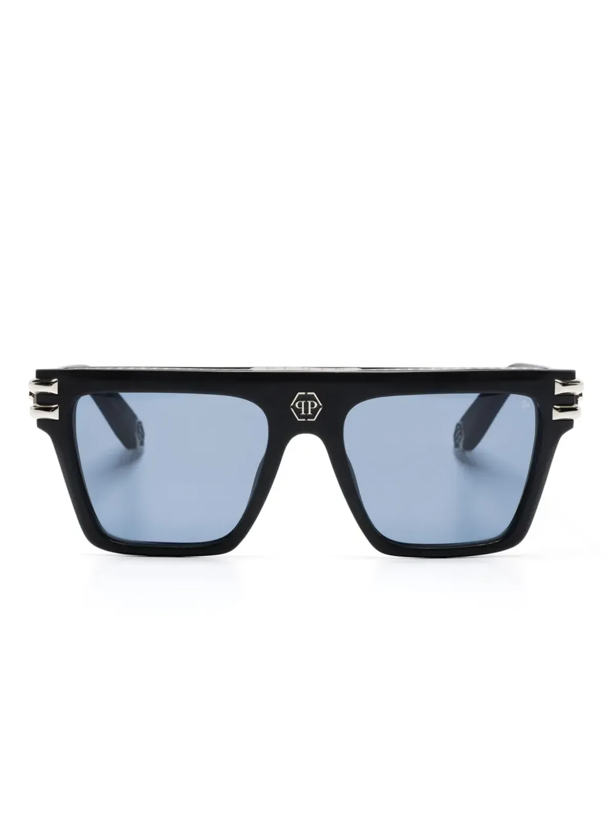 Philipp Plein Eyewear レクタングルフレームサングラス - 画像1