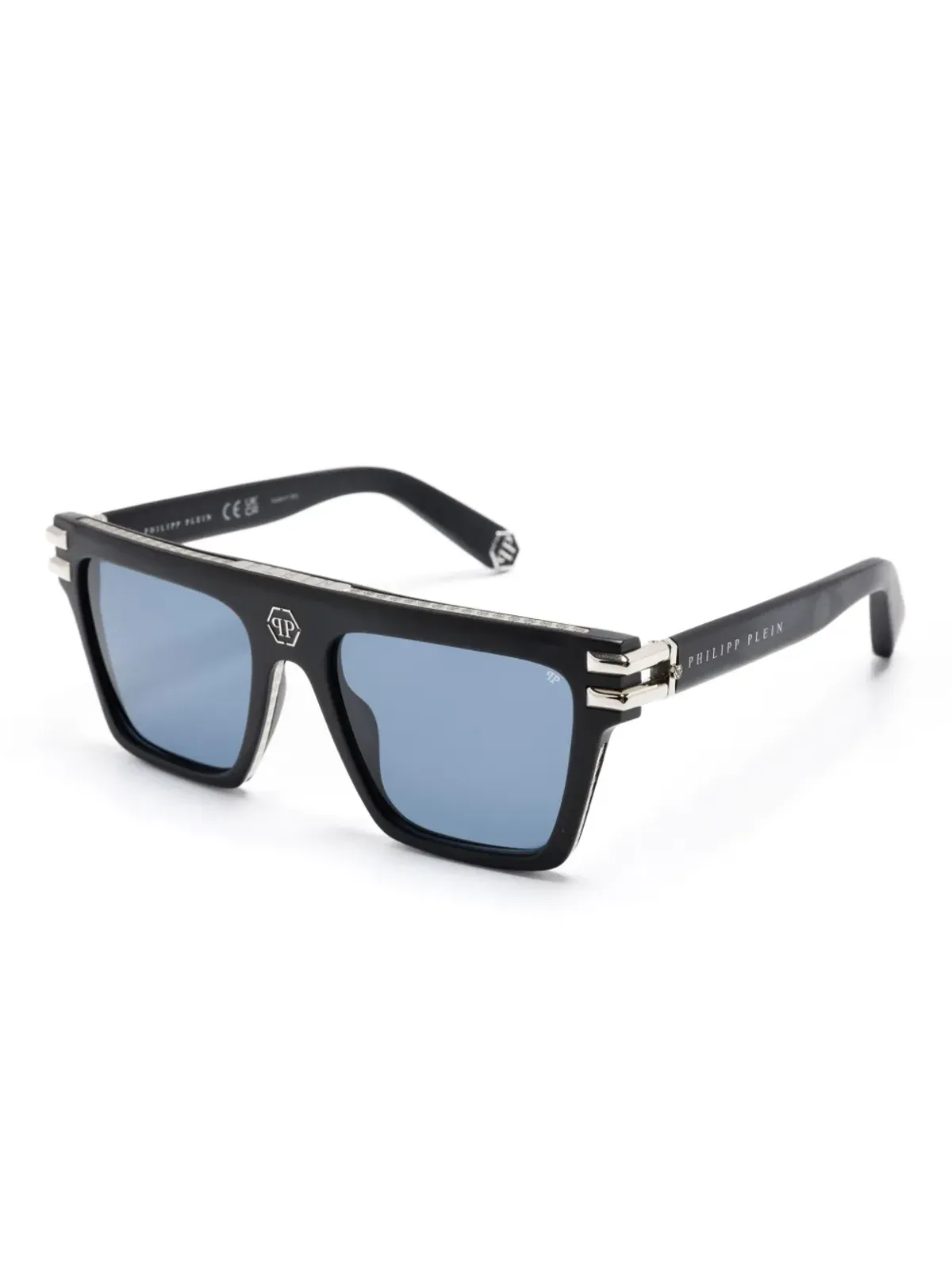 Philipp Plein Eyewear レクタングルフレームサングラス - 画像2