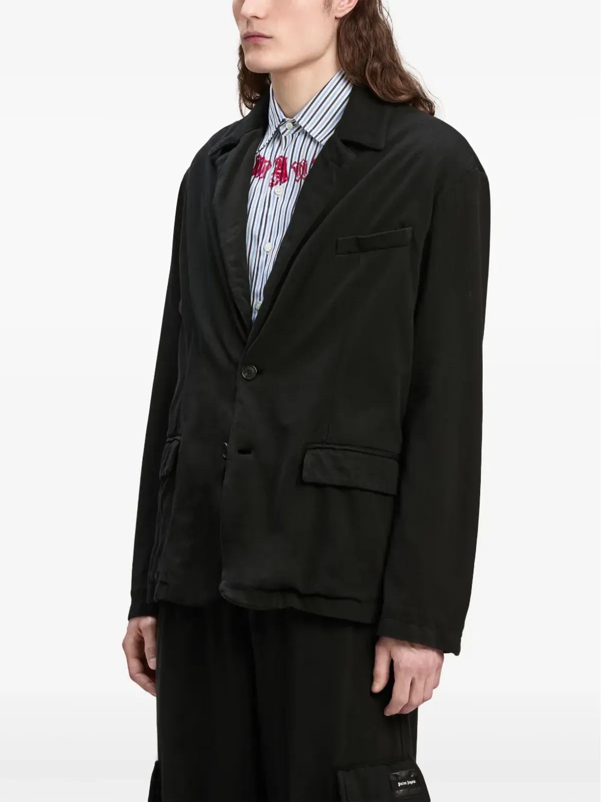 Palm Angels シングルブレスト コットンブレザー - 画像4