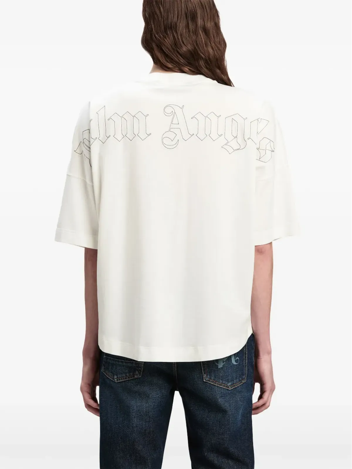 Palm Angels PAモノグラム刺繍入り Tシャツ - ホワイト - 画像5