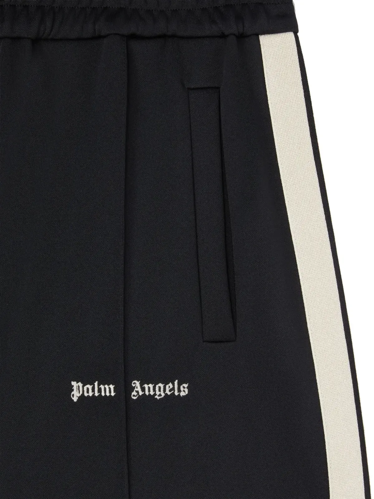 Palm Angels ロゴプリント トラックショーツ ブラック - 画像3