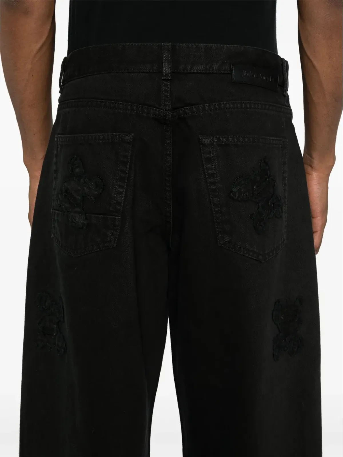 Palm Angels ミッドライズ ルーズフィット ジーンズ - 画像5