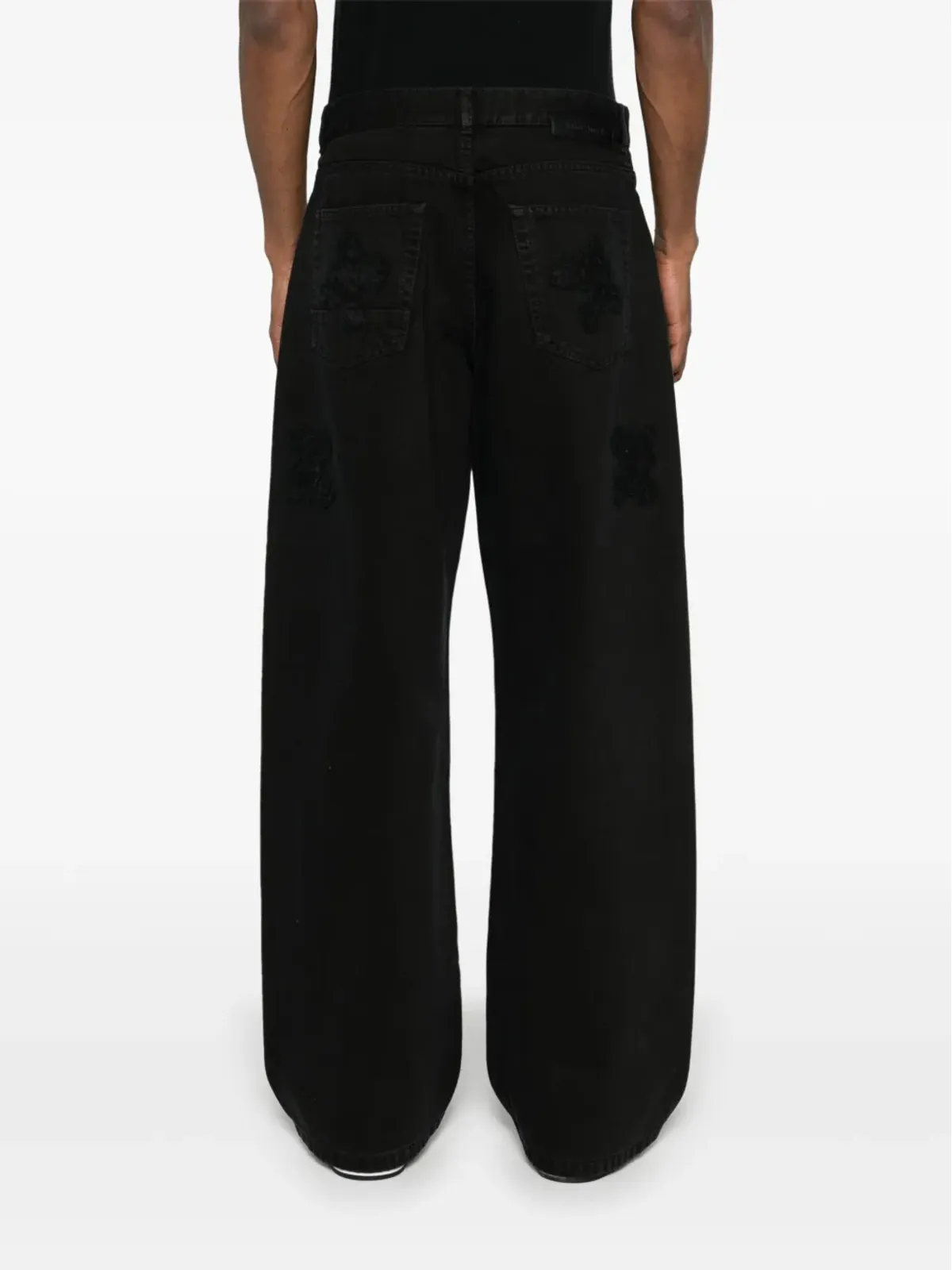 Palm Angels ミッドライズ ルーズフィット ジーンズ - 画像4
