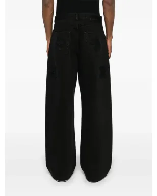 Palm Angels ミッドライズ ルーズフィット ジーンズ - サムネイル4