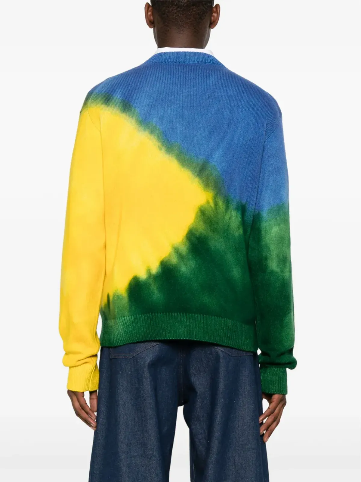 The Elder Statesman グラデーション・シンプル・カシミヤセーター - 画像4