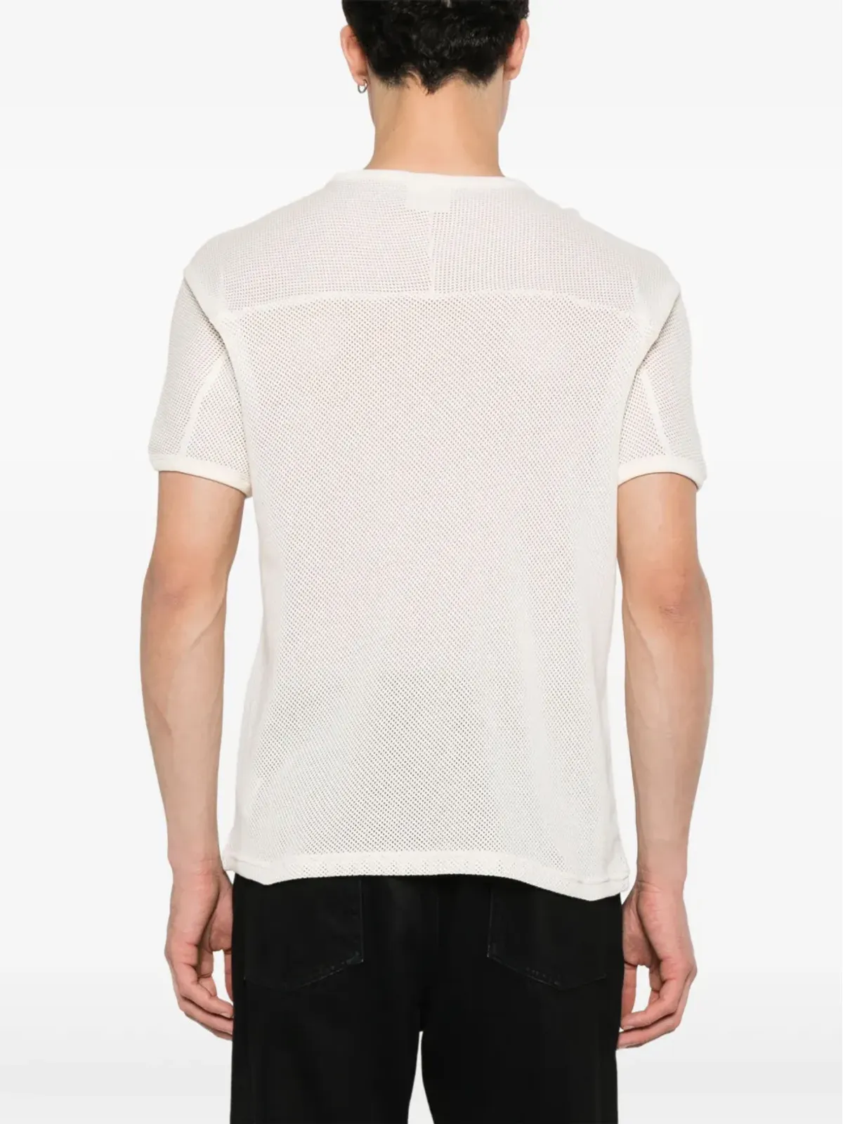 Courrèges ベースボールプリント メッシュ Tシャツ - 画像4