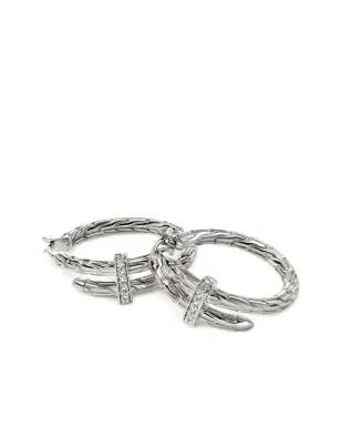 John Hardy スターリングシルバー スピアダイヤモンド フープピアス - サムネイル4
