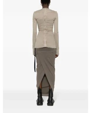 Rick Owens DRKSHDW エドフ デニムトップ グレー - サムネイル4