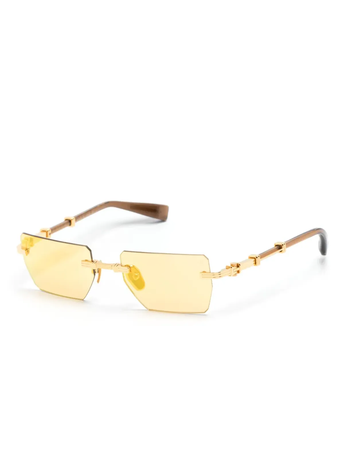 Balmain Eyewear ピエール ジオメトリックフレーム サングラス - 画像2