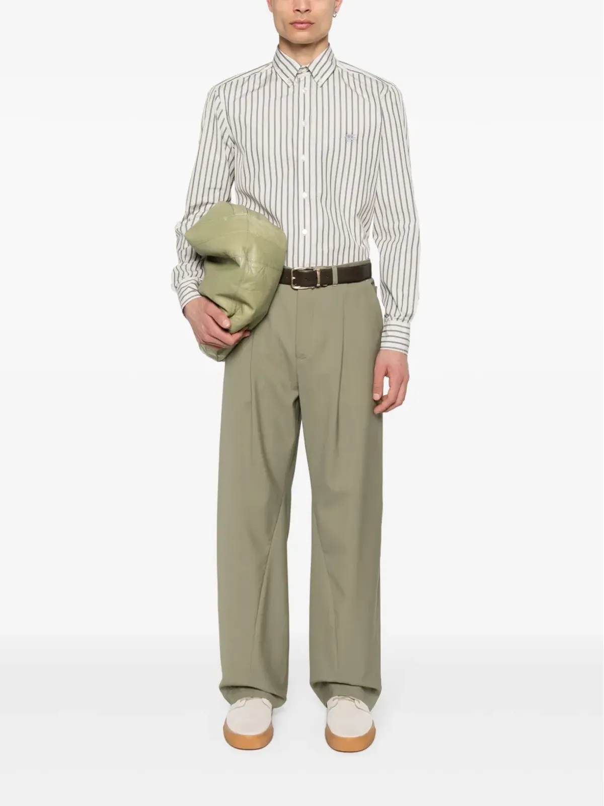 ETRO ペガソモチーフストライプシャツ - ニュートラルカラー - 画像2
