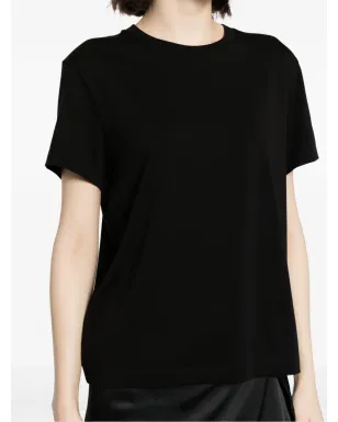 Vince クルーネック コットンTシャツ ブラック - サムネイル5