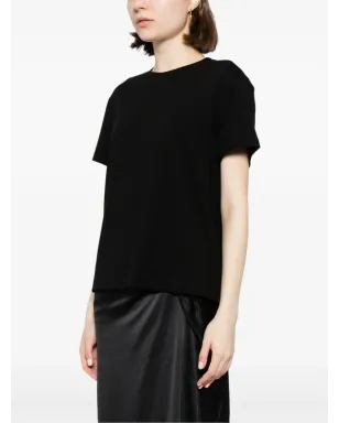 Vince クルーネック コットンTシャツ ブラック - サムネイル3