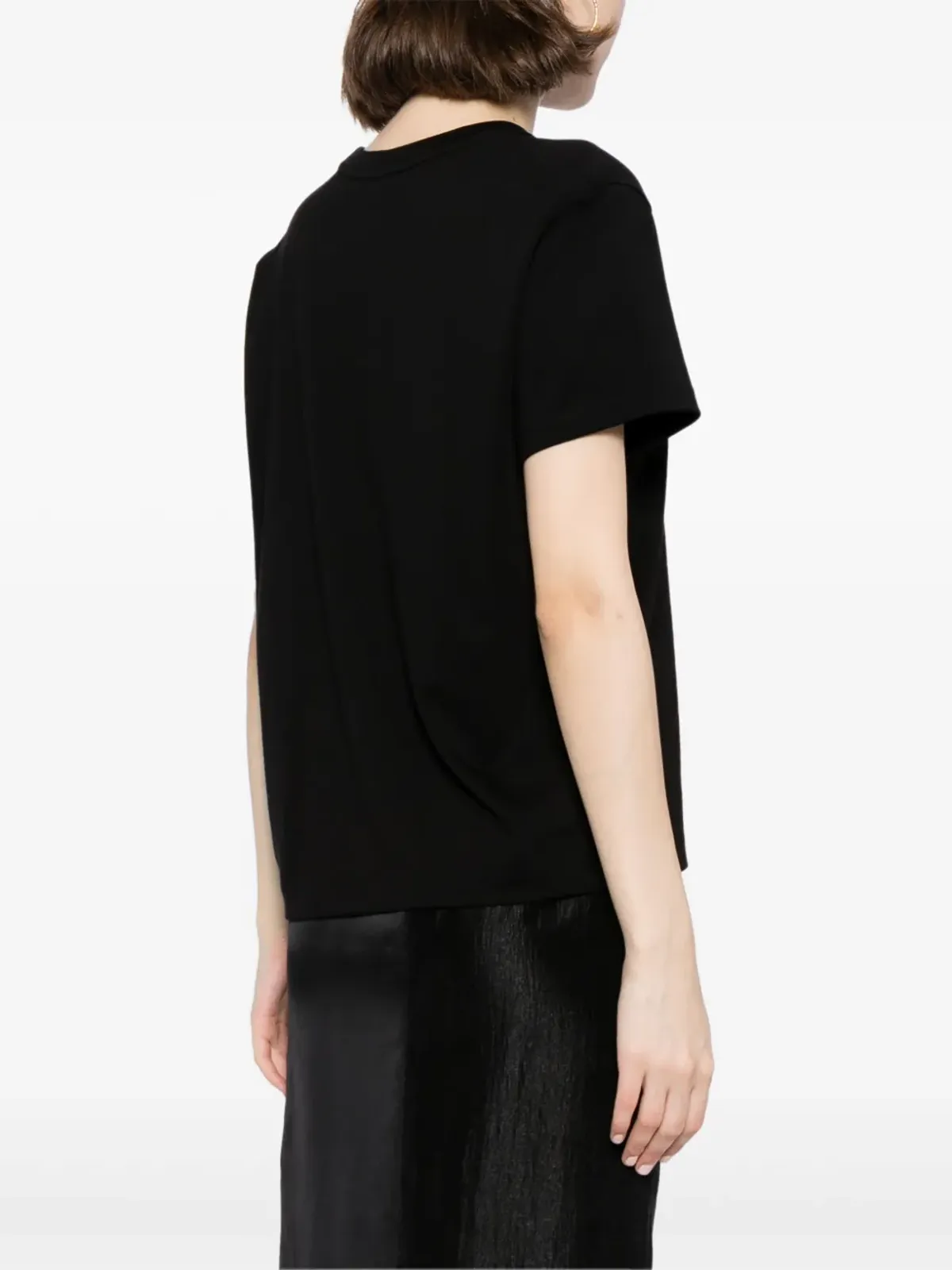 Vince クルーネック コットンTシャツ ブラック - 画像4