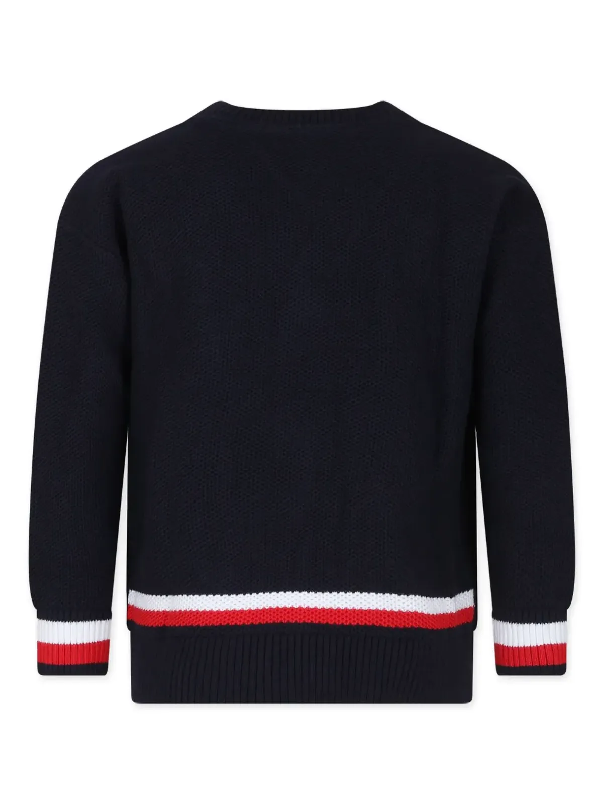 Tommy Hilfiger Junior ロゴ刺繍入りコットンカーディガン ブルー - 画像2