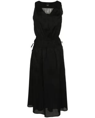 PINKO フリンジディテール コットン ミディドレス ブラック - サムネイル1