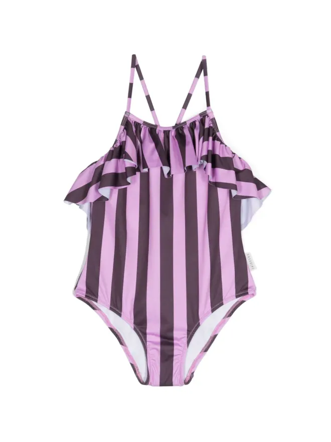 Andorine Andorine フリルディテールのストライプ水着の商品画像