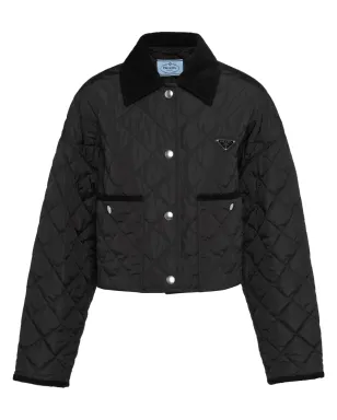 Prada キルティング Re-Nylon ジャケット ブラック - サムネイル1