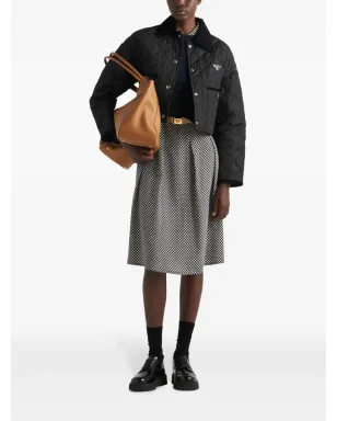 Prada キルティング Re-Nylon ジャケット ブラック - サムネイル2