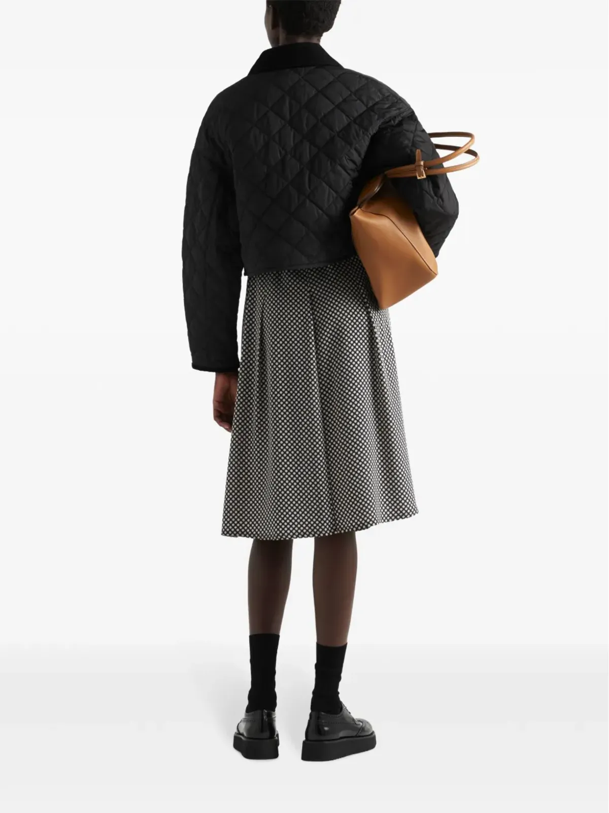 Prada キルティング Re-Nylon ジャケット ブラック - 画像3