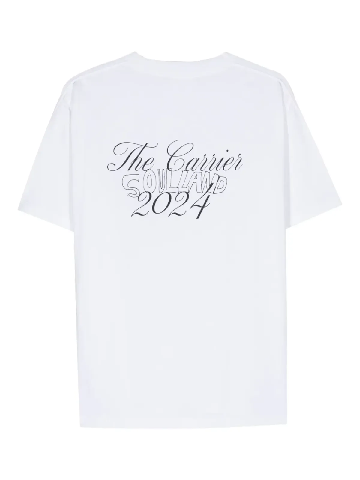Soulland Kai Peacock オーガニックコットンTシャツ - White - 画像2