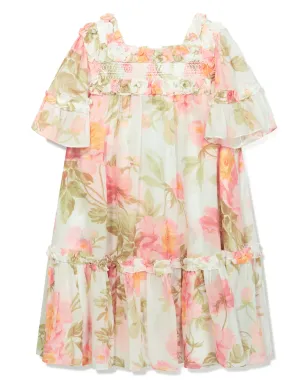 NEEDLE & THREAD KIDS プリムローズ柄シフォンフレアドレス - サムネイル1