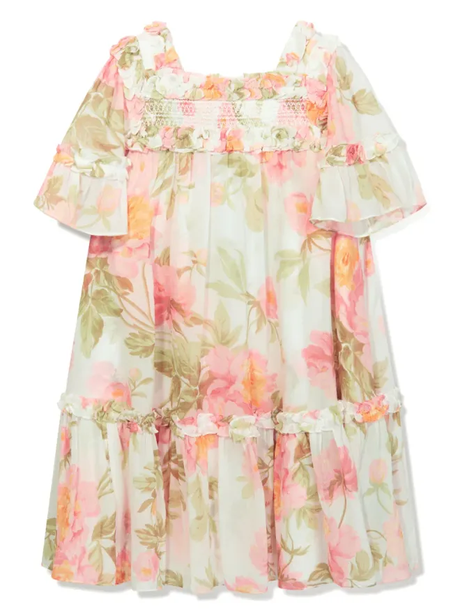 NEEDLE & THREAD KIDS NEEDLE & THREAD KIDS プリムローズ柄シフォンフレアドレスの商品画像