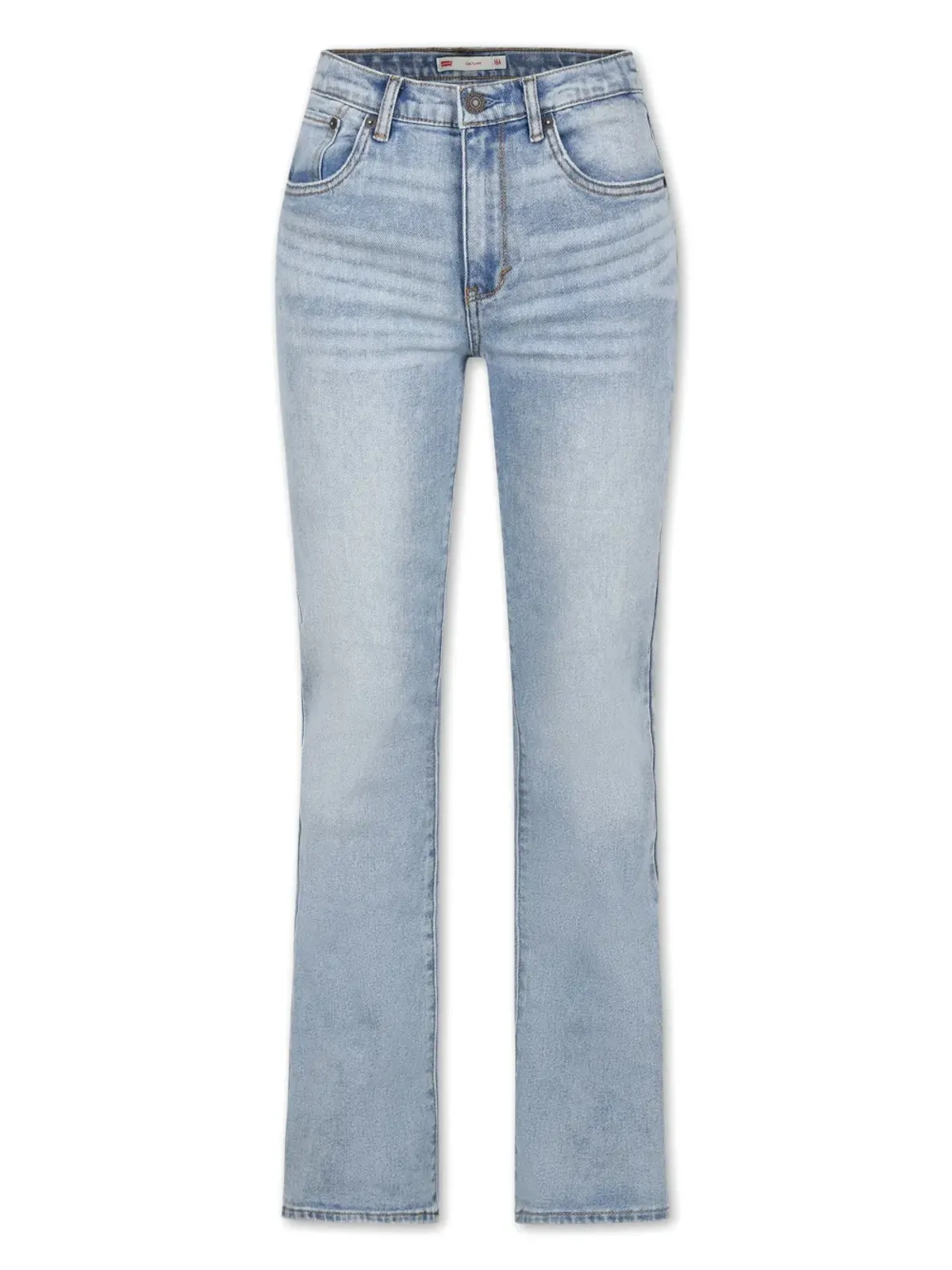 Levi's Kids ロゴアップリケストレートジーンズ - 画像1