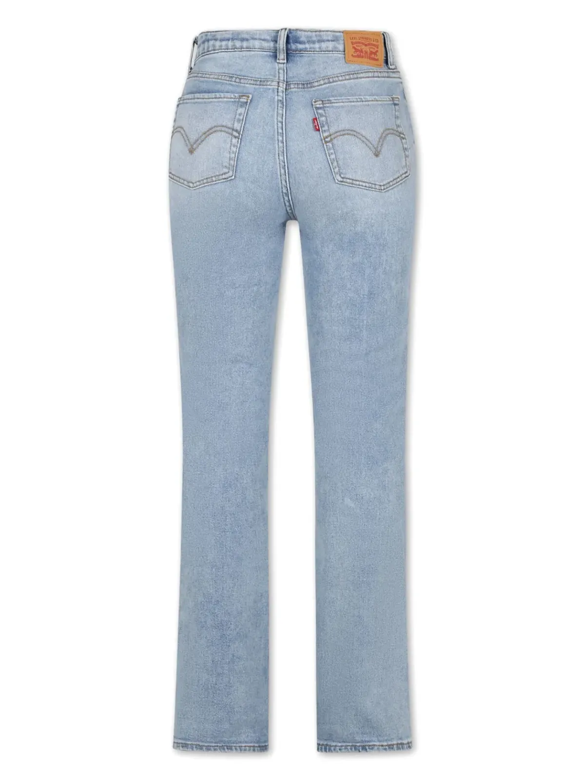 Levi's Kids ロゴアップリケストレートジーンズ - 画像2