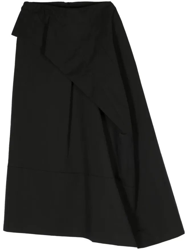 Christian Wijnants Christian Wijnants サシャ Aライン ミディスカート ブラックの商品画像