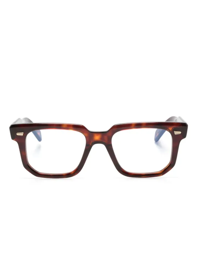 Cutler and Gross Cutler & Gross 1410スクエアフレーム眼鏡（ブラウン）の商品画像