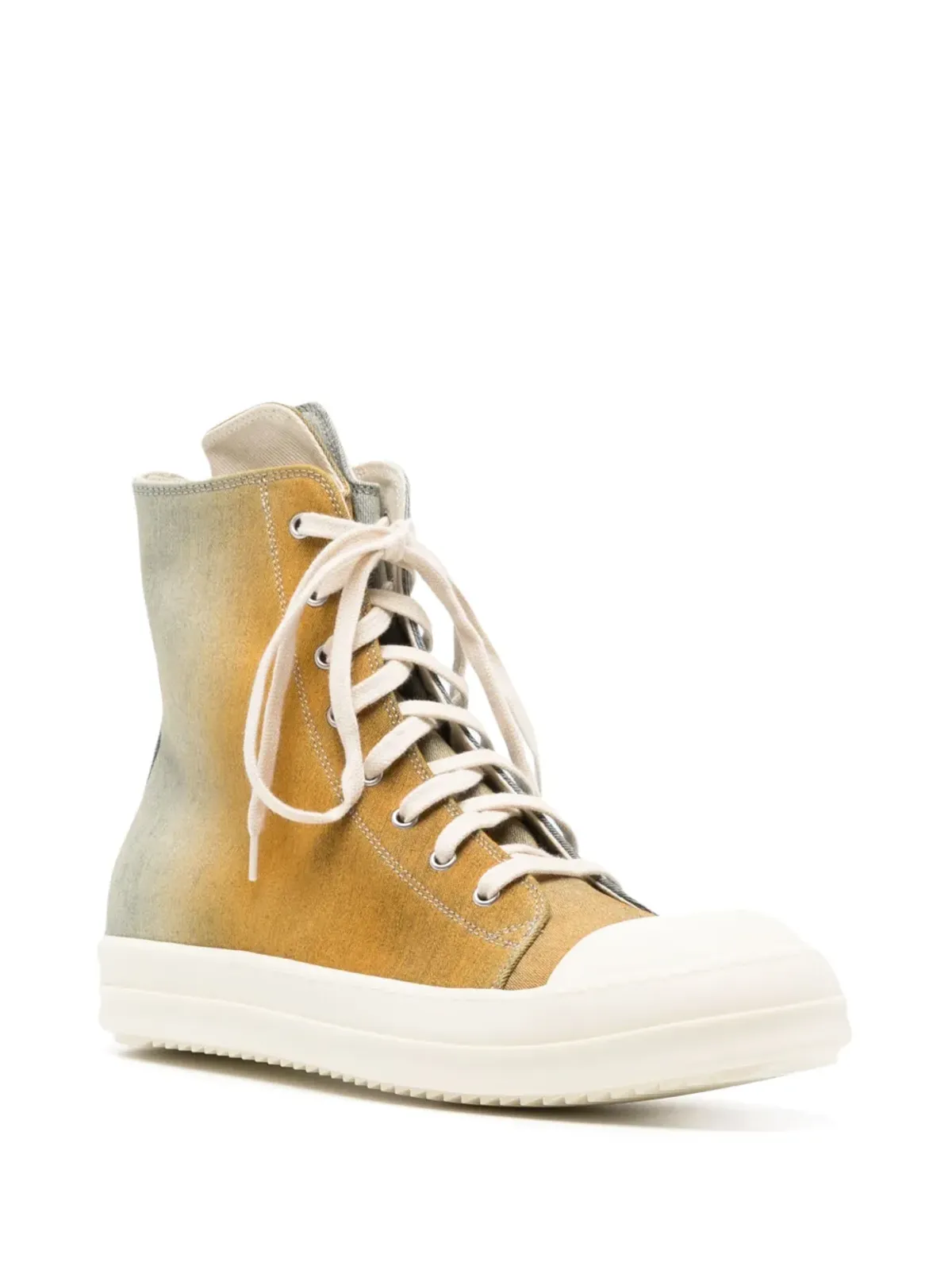 Rick Owens DRKSHDW グラデーションデニムスニーカー - 画像2