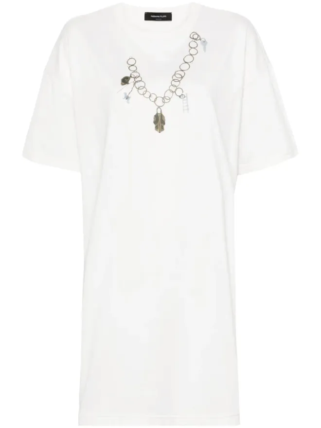 Fabiana Filippi Fabiana Filippi グラフィックプリント Tシャツミニドレスの商品画像