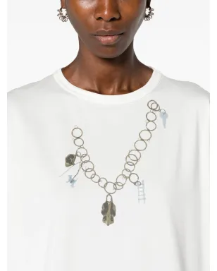 Fabiana Filippi グラフィックプリント Tシャツミニドレス - サムネイル5
