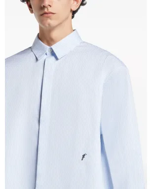 Ferragamo ストライプコットンシャツ ホワイト - サムネイル5