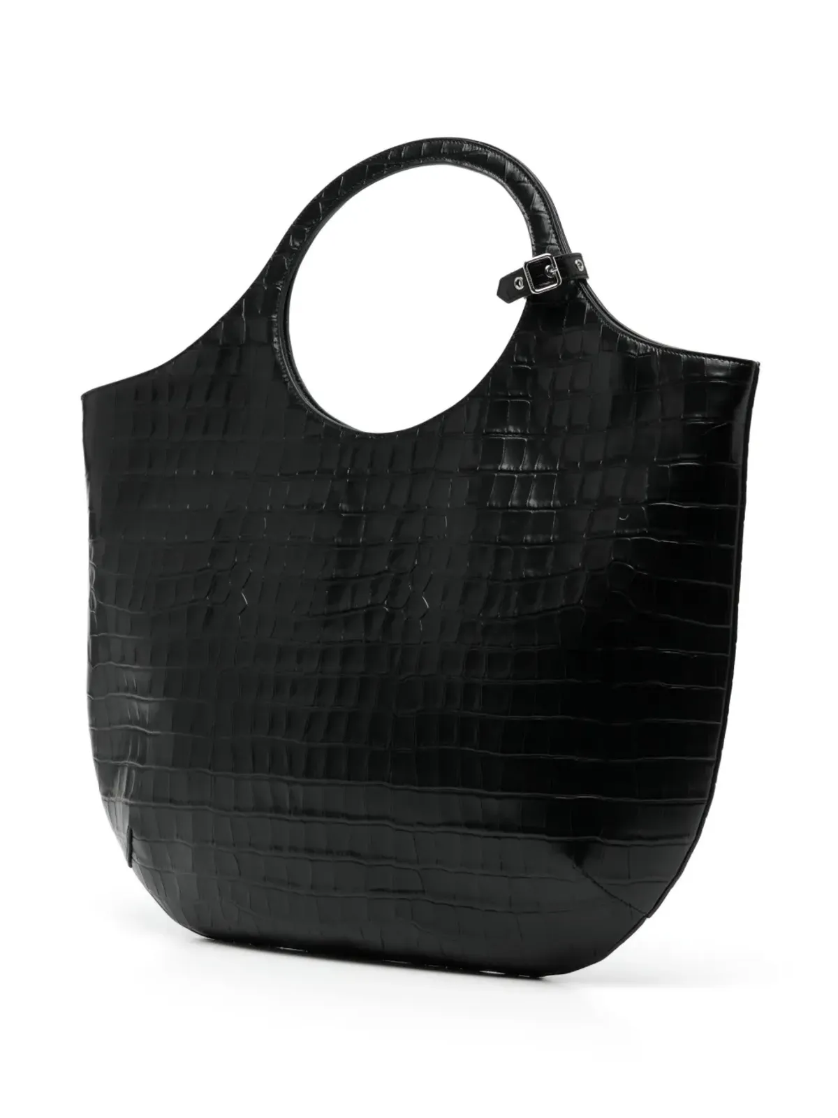 Courrèges 大型 Holy crocodile トートバッグ ブラック - 画像3