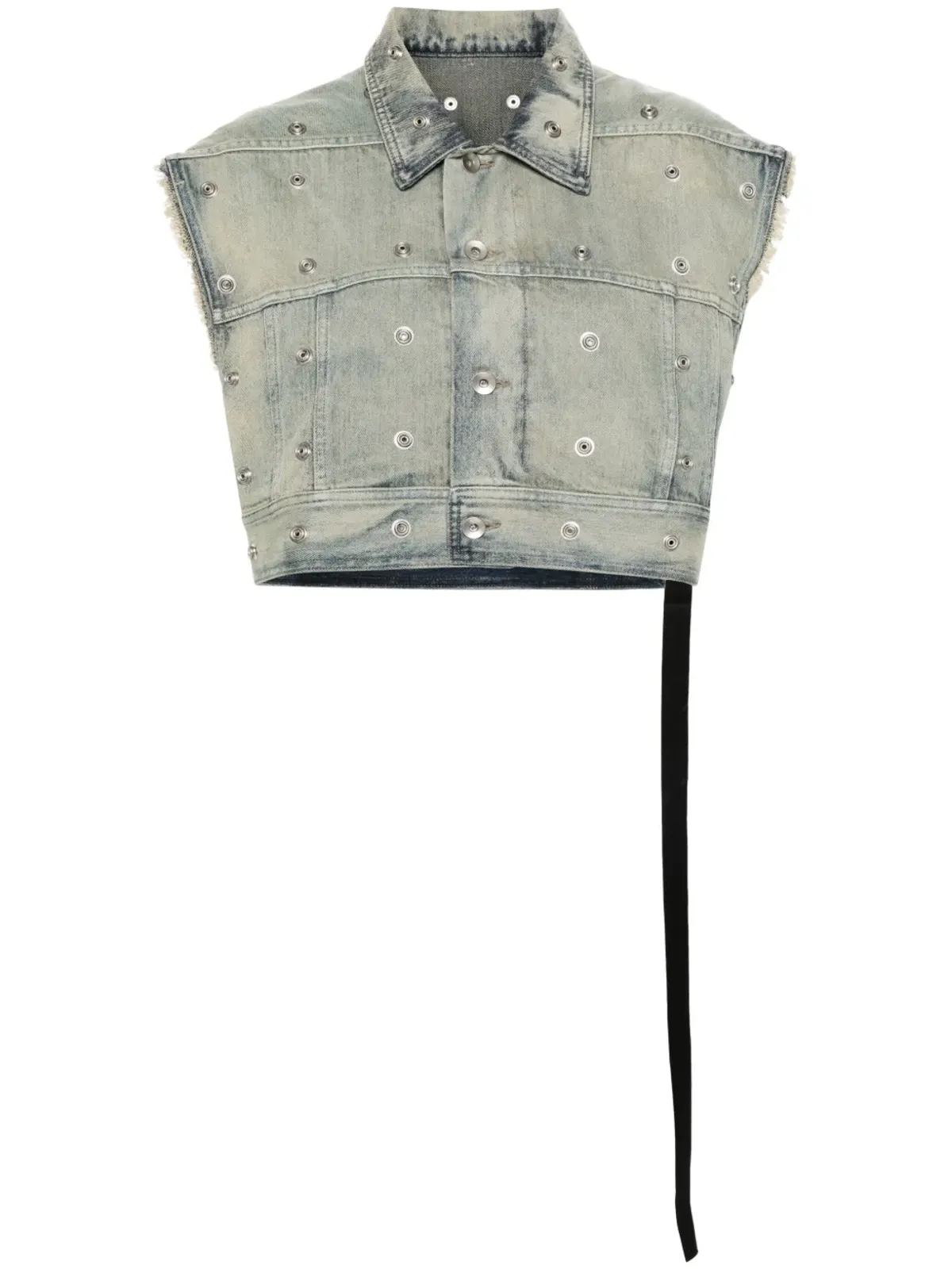 Rick Owens DRKSHDW ジャンボワーカー デニム ジレ ブルー - 画像1
