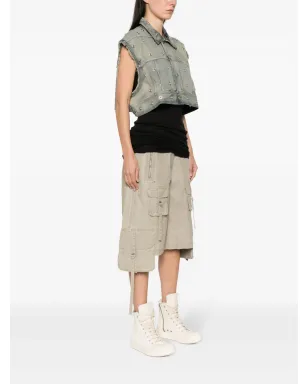 Rick Owens DRKSHDW ジャンボワーカー デニム ジレ ブルー - サムネイル3