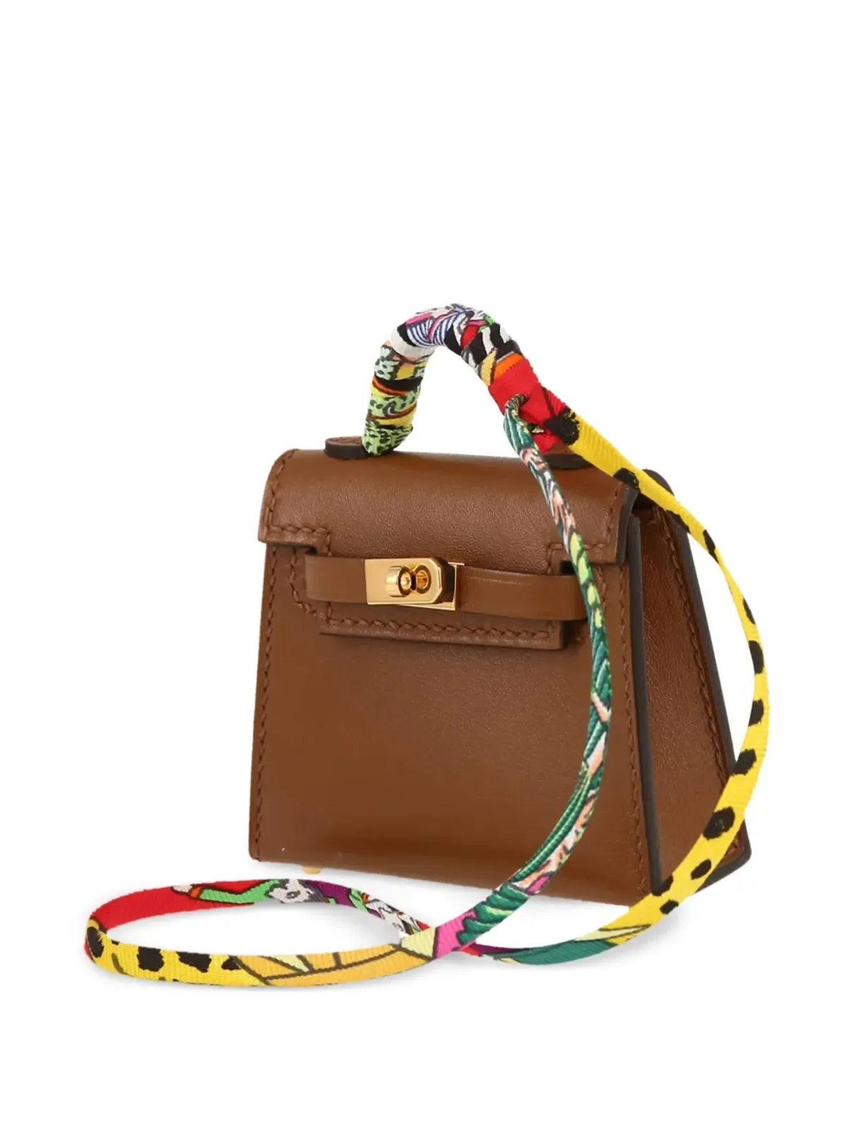 ビンテージ Hermès ケリー・ツイリー ツーウェイ ハンドバッグ ブラウン - 画像2