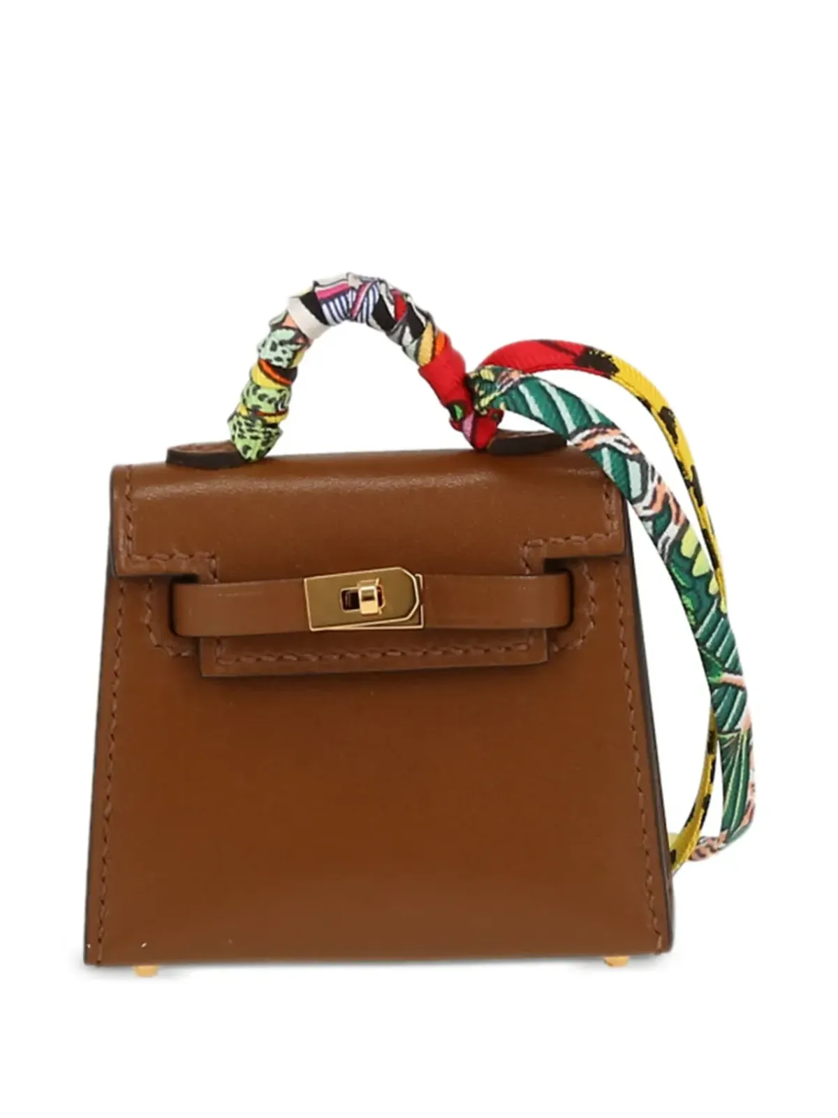 ビンテージ Hermès ケリー・ツイリー ツーウェイ ハンドバッグ ブラウン - 画像4