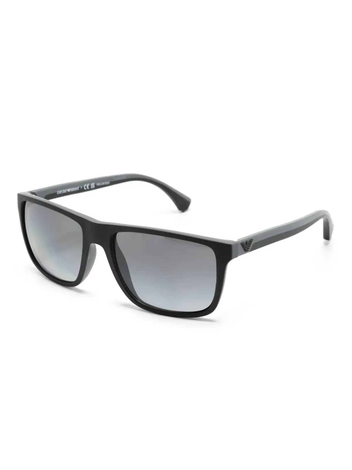 Emporio Armani EA4033 レクタングルフレーム サングラス - グレー - 画像2