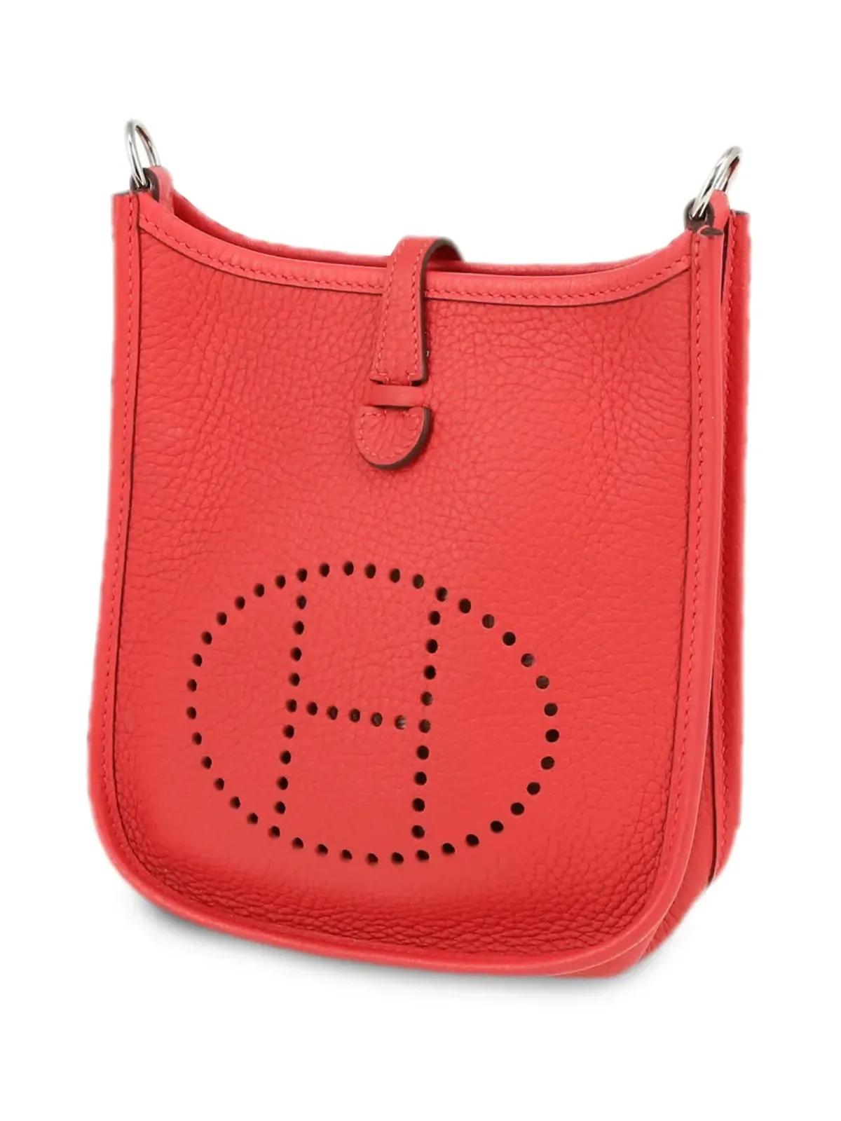 Hermès ビンテージ 2010 ミニ Evelyne ショルダーバッグ - レッド - 画像4