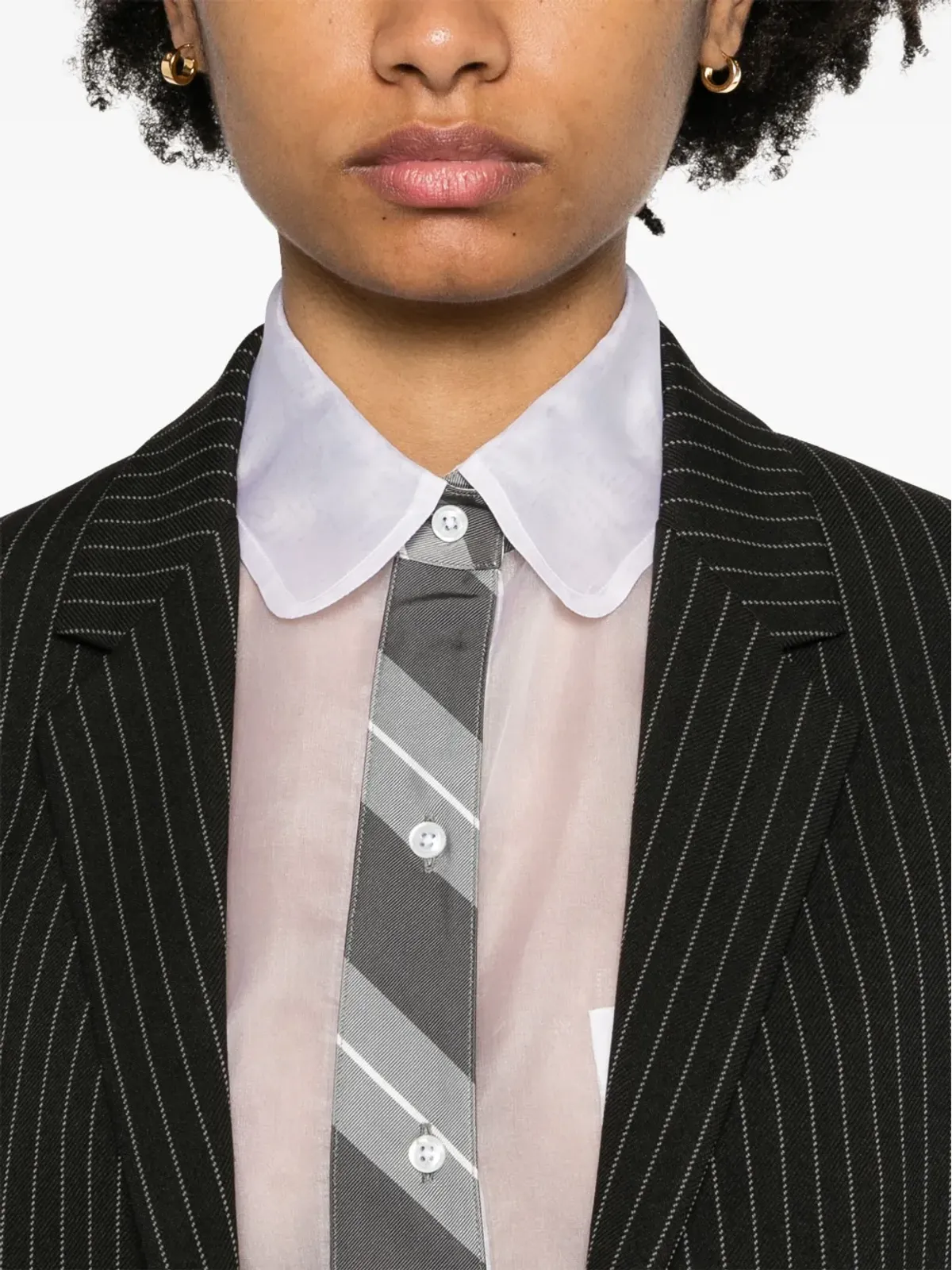 Thom Browne オーガンザ シルク シャツ - 画像5
