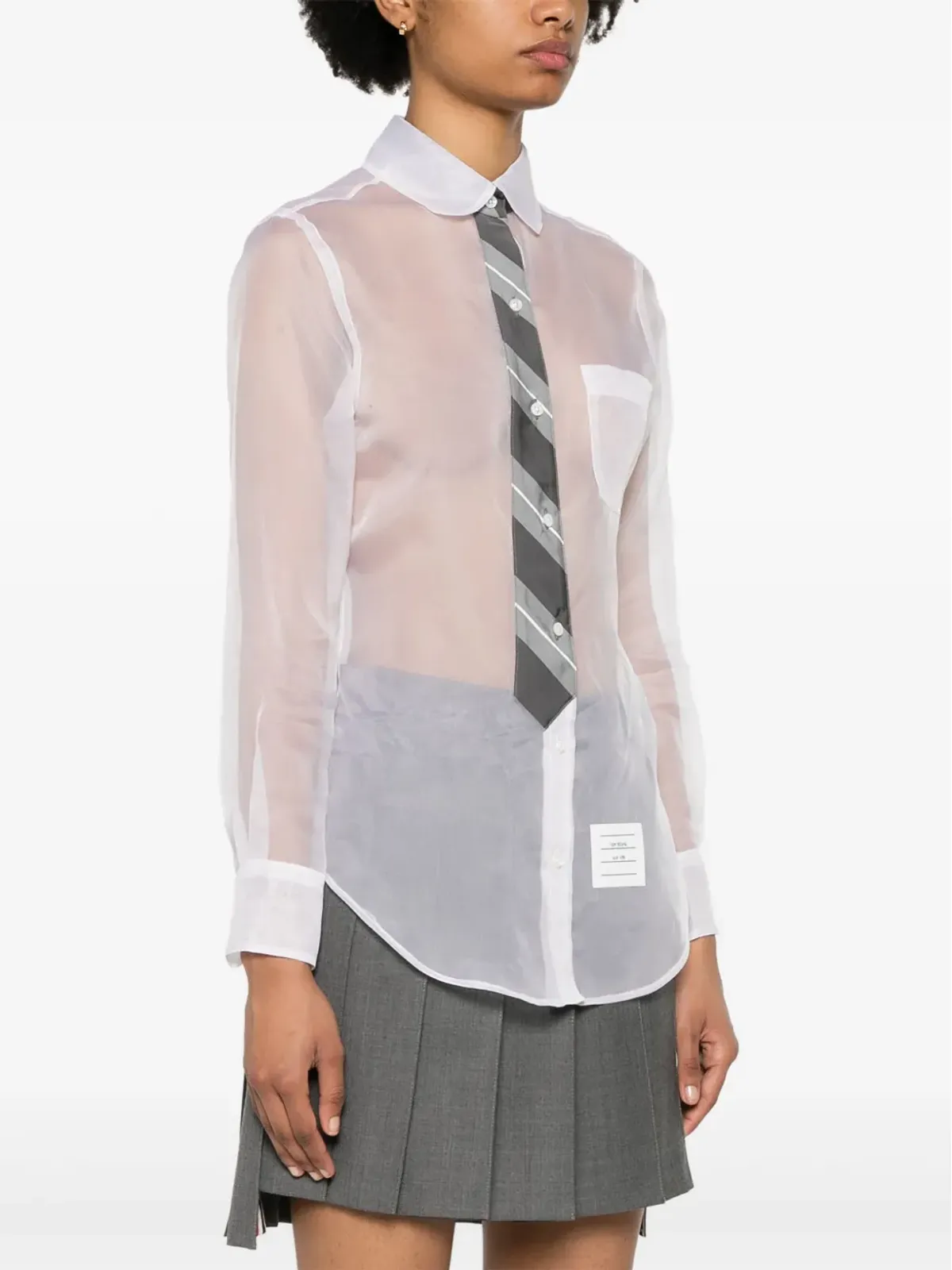 Thom Browne オーガンザ シルク シャツ - 画像3