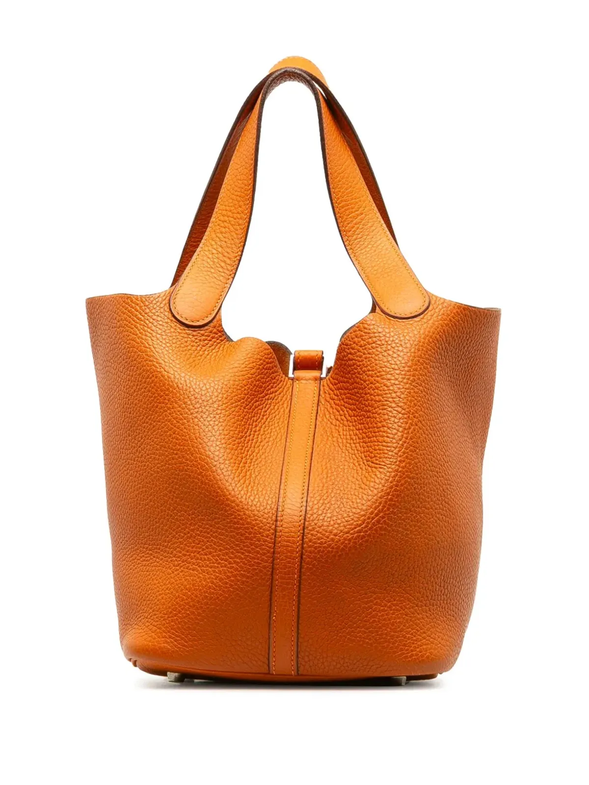 ビンテージ Hermès ピコタン22 トートバッグ - オレンジ - 画像2